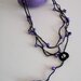 Collana "rosario" perline viola