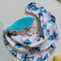 bavaglino a bandana Stitch azzurro