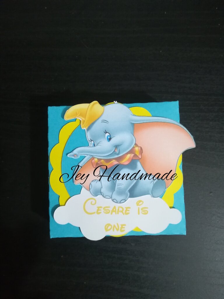 Scatoline Dumbo elefantino compleanno nascita battesimo bimbo