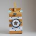 Scatola milk box STARS, bomboniera, segnaposto, porta confetti a forma di scatola del latte, cartoncino kraft o bianco.