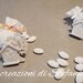 20 sacchettini porta confetti in rigatino di cotone completi di bomboniera bimbo/a prima comunione