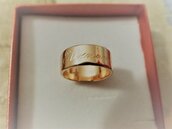 Anello a fascia, argento, personalizzabile,incisione su anello, fasce a anelli in argento,regalo di anniversario, amore regalo di compleanno
