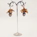 orecchini pendenti riciclo creatico con perla vetro Boemia lavorata a lume