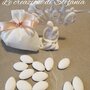 15 bomboniere coppia di sposi stilizzati in polvere di ceramica con sacchettino a scelta. Per matrimonio