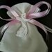 Sacchetto pois bianco 12 pezzi con gesso ceramico comunione, matrimonio, battesimo 