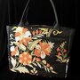 Borsa a spalla Elegante Super-Comoda di Obi /Kimono Seta100% Misura PC/ nero