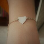 bracciale con cuore, cuore argento, regalo cuore, incisione su cuore personalizzabile, bracciale in argento,gioielli di cuore, fatto a mano.
