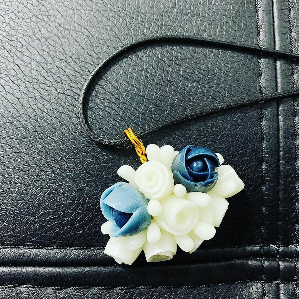 Set Collana e Orecchini First Nation Design Finto Turchese Fiori di Zucca Set Collana e Orecchini First Nation Design Finto Turchese Fiori di Zucca