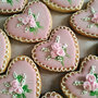 Biscotti decorati matrimonio romantici cuori eventi ghiaccia reale rose raffinati biscotto segnaposto 