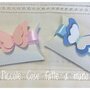 Bomboniera scatolina portaconfetti Battesimo nascita con farfalla in gomma crepla