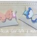 Bomboniera scatolina portaconfetti Battesimo nascita con farfalla in gomma crepla