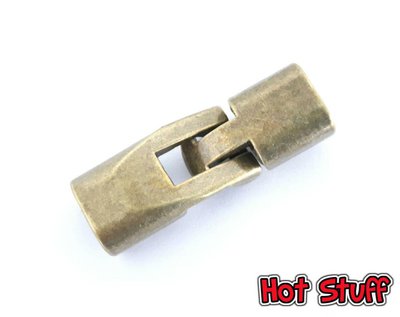 1 set - Chiusure per braccialetto di cuoio - Bronzo (24x12mm) 1 set - Chiusure per braccialetto di cuoio - Bronzo (24x12mm)