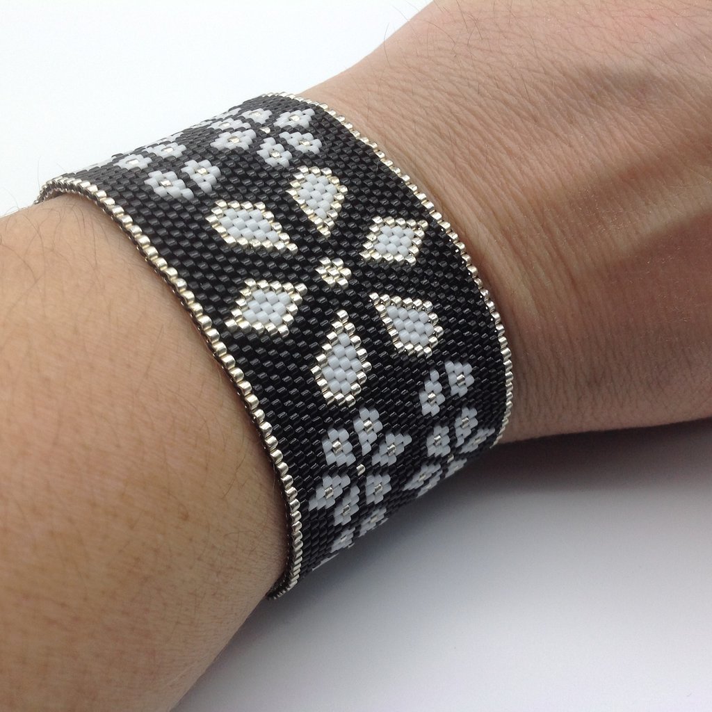 Bracciale Manchette In Argento Ossidato Con Tormalina Rosa – Fatto A Mano, Regolabile, Boho