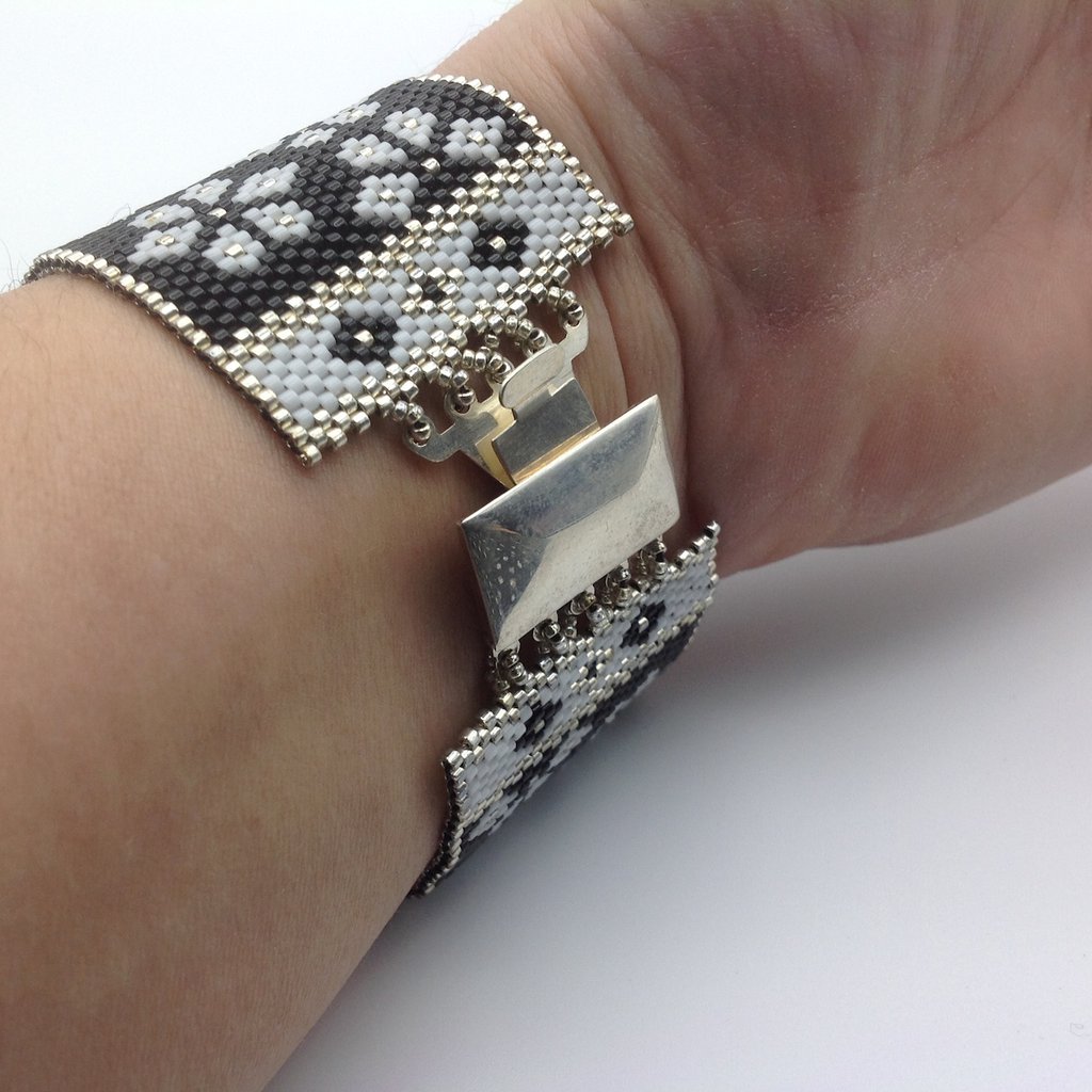 Bracciale Manchette In Argento Ossidato Con Tormalina Rosa, Fatto A Mano, Regolabile, Gioiello Stile Bohemien - 3