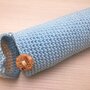 Astuccio a forma di matita realizzato con tecnica amigurumi