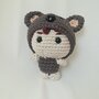 Amigurumi a forma di topo appartenente al set Zodiaco Cinese