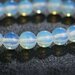Bracciale elastico in autentica adularia pietra di luna naturale perle 8 mm chakra cristalloterapia