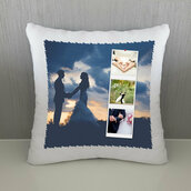 Cuscino Polaroid wedding personalizzato