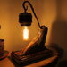 Radice - lampada in legno, lampada da tavolo, lampada fatta a mano, lampada di design