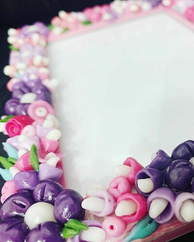 Cornice Portafoto In Vetro Widdop And Co Con Motivo Floreale – Scritta 'Lovely Grandma' – Contiene Foto 10x15 Cm, 21x19 Cm