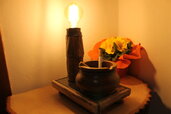 Taedium Vitae - lampada in legno, lampada di design, lampada fatta a mano
