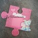 Cornice cornici porta foto puzzle gomma Eva glitter Dumbo personaggio cartoni festa compleanno 