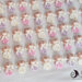 Bomboniere angioletti bimba rosa bianchi lilla comunione e battesimo personalizzabili