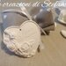 20 cuori in polvere di ceramica con rose scolpite e con scritta accompagnati dal sacchetto a scelta