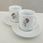 Set 2 tazzine da caffe Coppia personalizzata