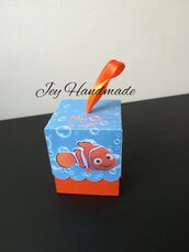Scatolina porta confetti segnaposto caramelle festa compleanno ricerca Nemo dori