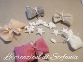 20 sacchettini porta confetti a scelta con calamita a forma di stella marina in polvere di ceramica