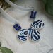 Azulejo collana con stringa in silicone bianco