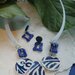 Azulejo collana con stringa in silicone bianco