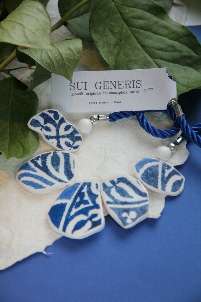 Collana/Girocollo Nero in Pizzo Chiacchierino Amaltea - Gioielli
