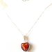 Collana argento 925,  cuore vetro murano cacao lamina argento, San Valentino, artigianale, regalo donna, compleanno, 