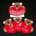 Handmade Valentine Bear Coasters