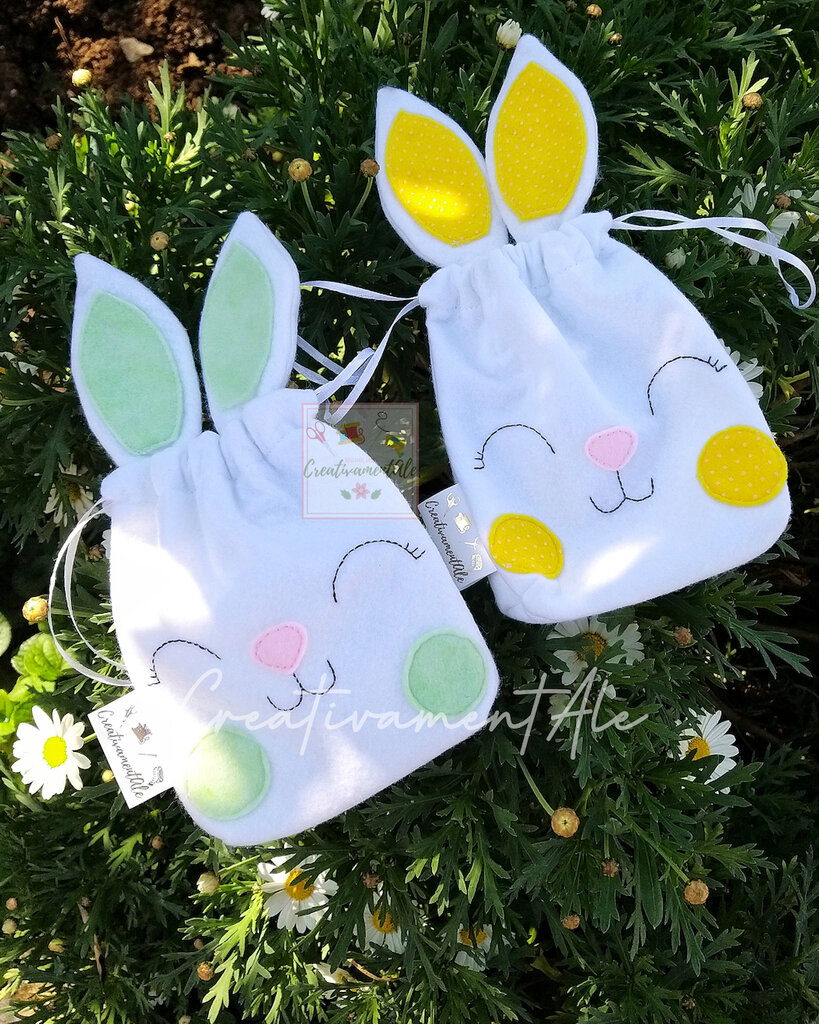 Set Sacchetti Regalo Pasqua Fai Da Te Per Bambini - Con Biglietti Coniglietto, Adesivi E Tasche Trasparenti - Ideali Per Caramelle E Uova - 2