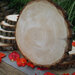 Disco di legno naturale  adatto come sottopiatto o svariati usi diametro trenta centimetri