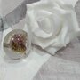 Anello donna regolabile anello fatto a mano donna fiori veri fiori pressati anello regolabile anello con fiori di cardo fiori di campo