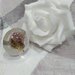 Anello donna regolabile anello fatto a mano donna fiori veri fiori pressati anello regolabile anello con fiori di cardo fiori di campo