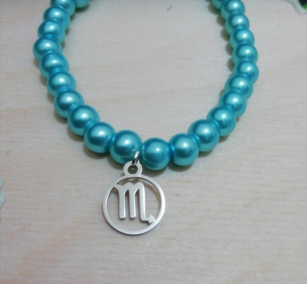 Ciondolo Con Perline In Argento Sterling 925, Zircone Blu - Foto 14