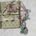 collana amuleto in filo di cotone con santino vintage