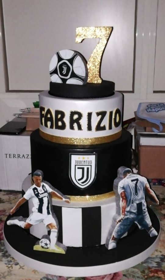 Torta ronaldo juve - Feste - Decorazioni - di Domus Art ...