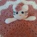 Copertina doudou uncinetto con gattina amigurumi 