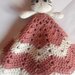 Copertina doudou uncinetto con gattina amigurumi 