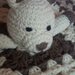 Copertina doudou uncinetto con orsetto amigurumi