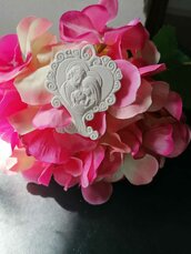 Albero cuore sacra famiglia  gesso ceramico per fai da te