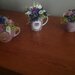 composizione fiori tazza decorariva 