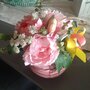 composizione fiori finti idea regalo compleanno,festa mamma