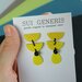 Lemonade orecchini pendenti geometrici mezzaluna giallo limone e nero